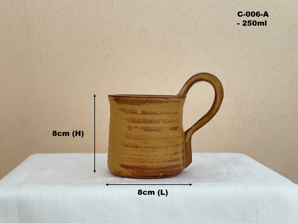 Rustic Ceramic Coffee Mug with Handle