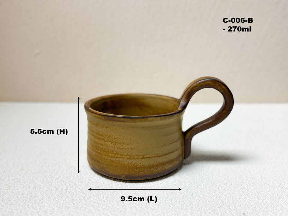 Rustic Ceramic Coffee Mug with Handle