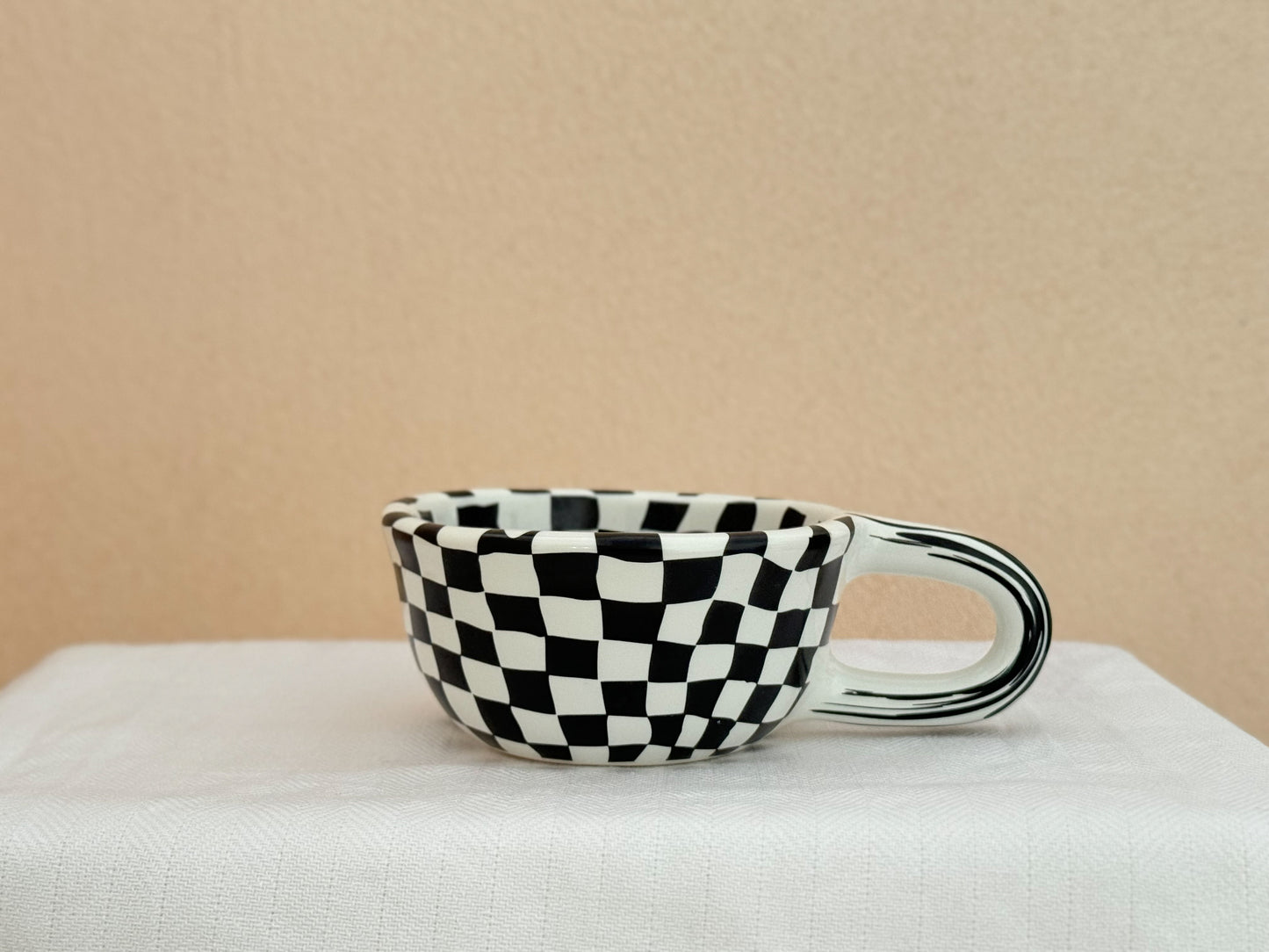 Handcrafted Checkered Ceramic Series