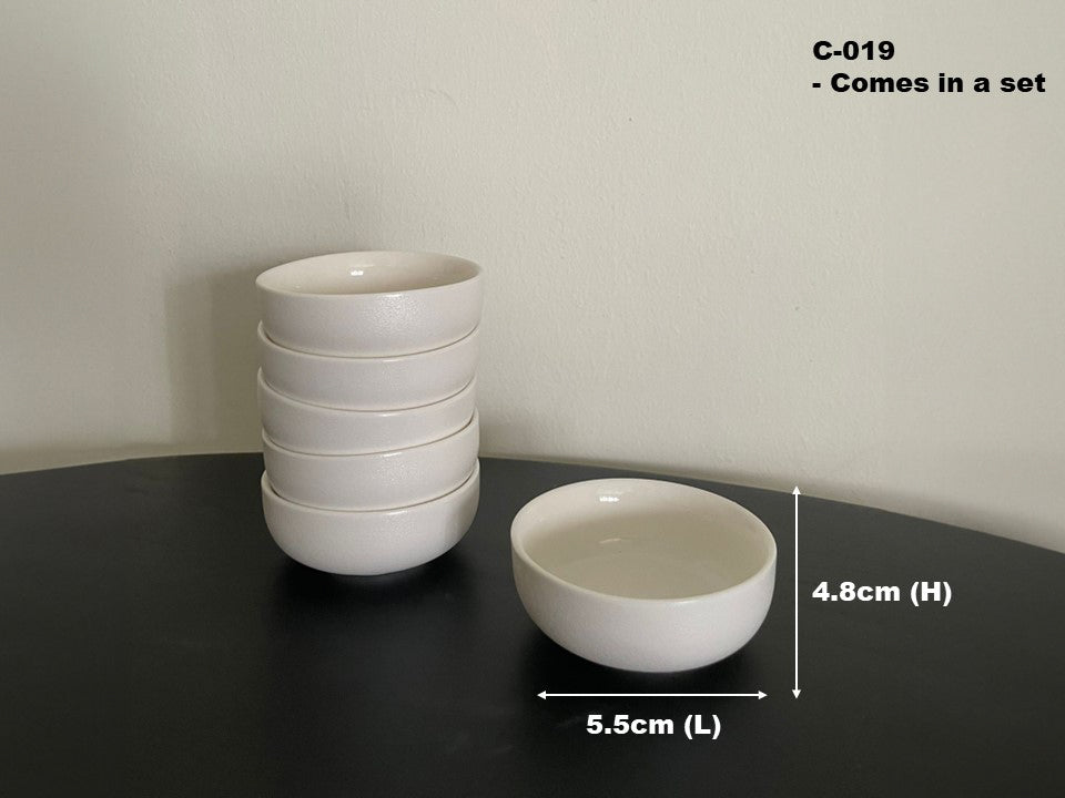 Pure Harmony White Ceramic Sake Set