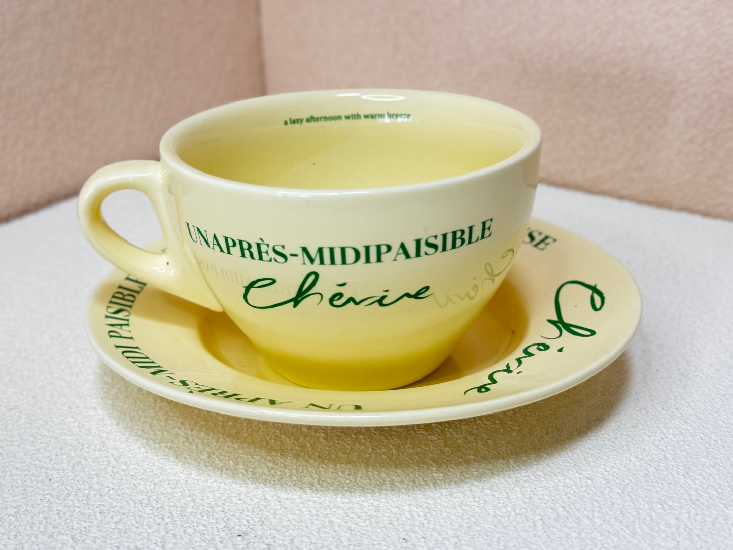 Après-Midi Ceramic Cup and Saucer Set