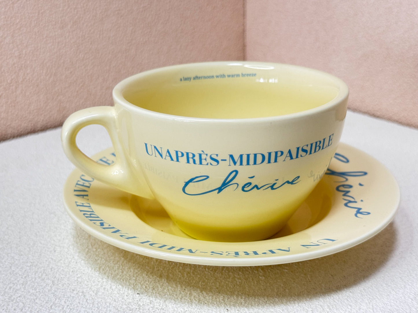 Après-Midi Ceramic Cup and Saucer Set