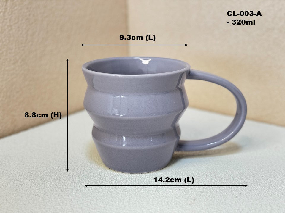 Wave Form Ceramic Coffee Mug