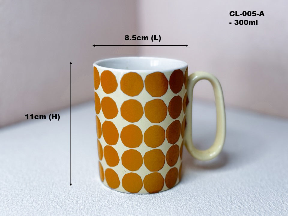 RetroDots Ceramic Mug