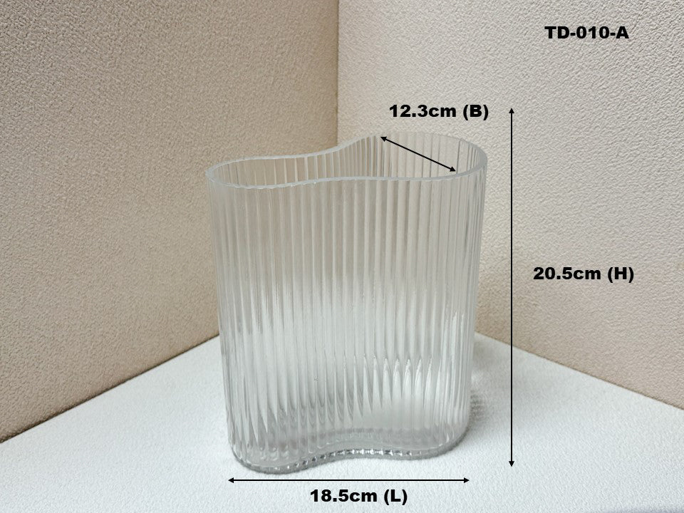 Fluted Glass Vases Collection
