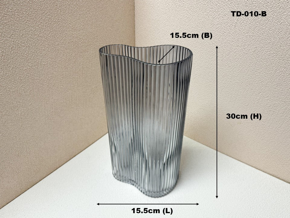 Fluted Glass Vases Collection