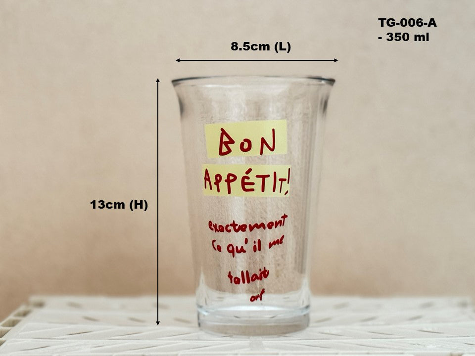 Bon Appétit Glass