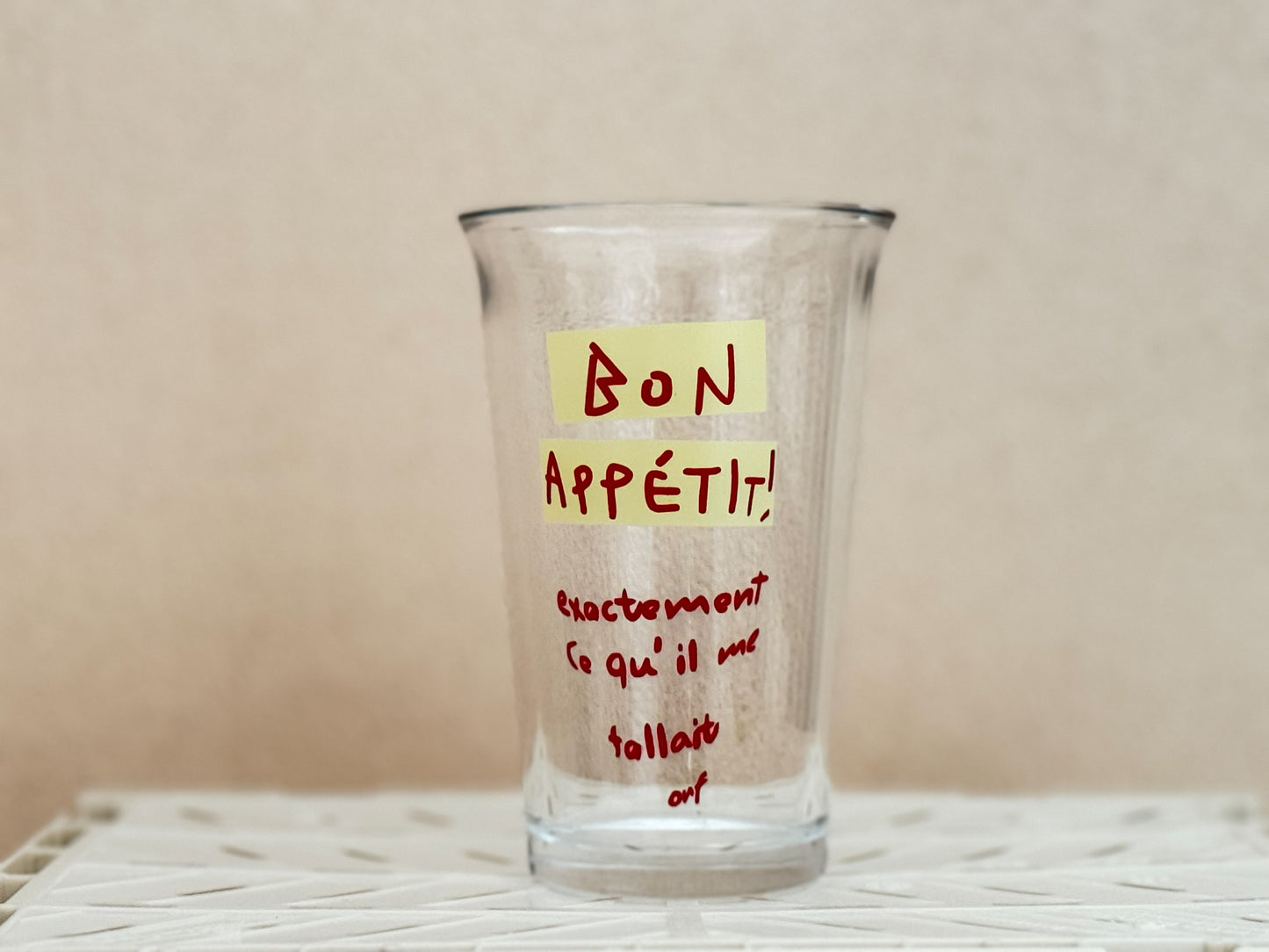 Bon Appétit Glass