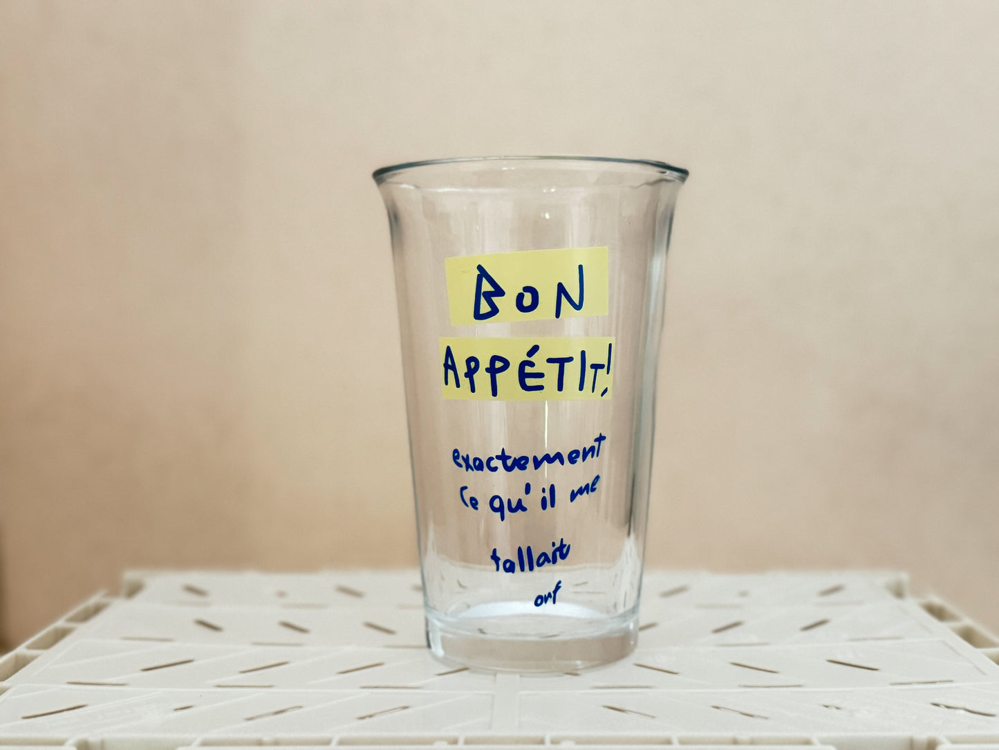 Bon Appétit Glass