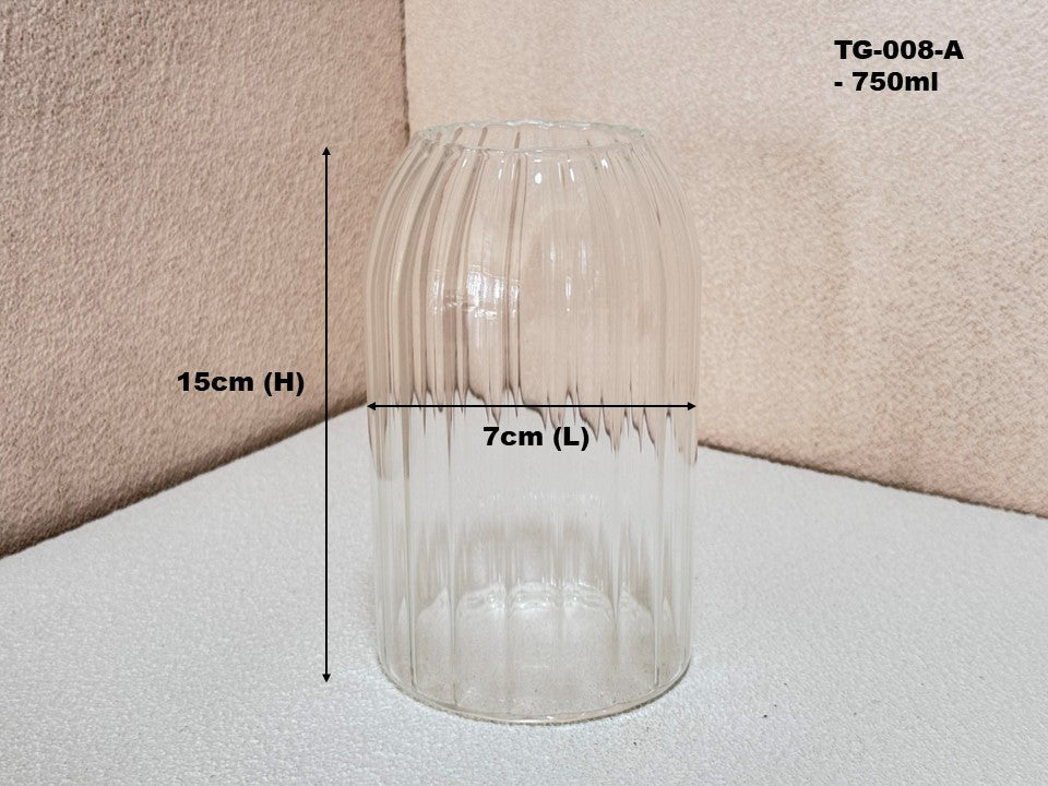 Undulating Design Glass