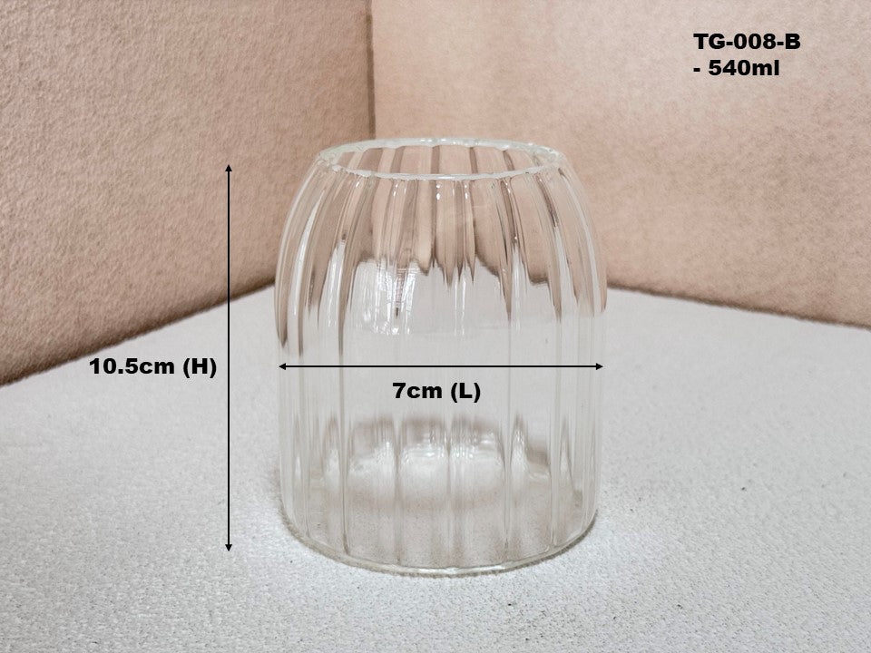 Undulating Design Glass