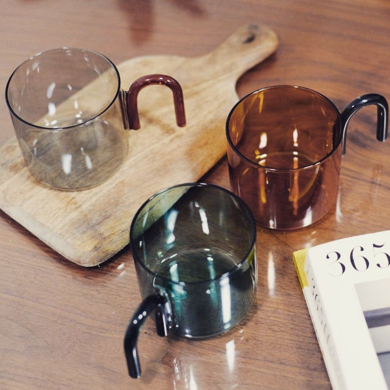 Modern Art Glass Coffee Mug