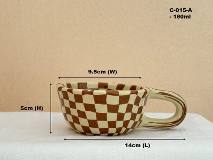 Handcrafted Checkered Ceramic Series
