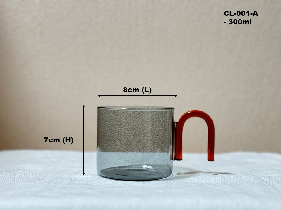 Modern Art Glass Coffee Mug