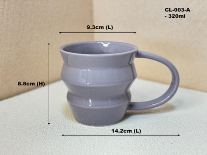 Wave Form Ceramic Coffee Mug