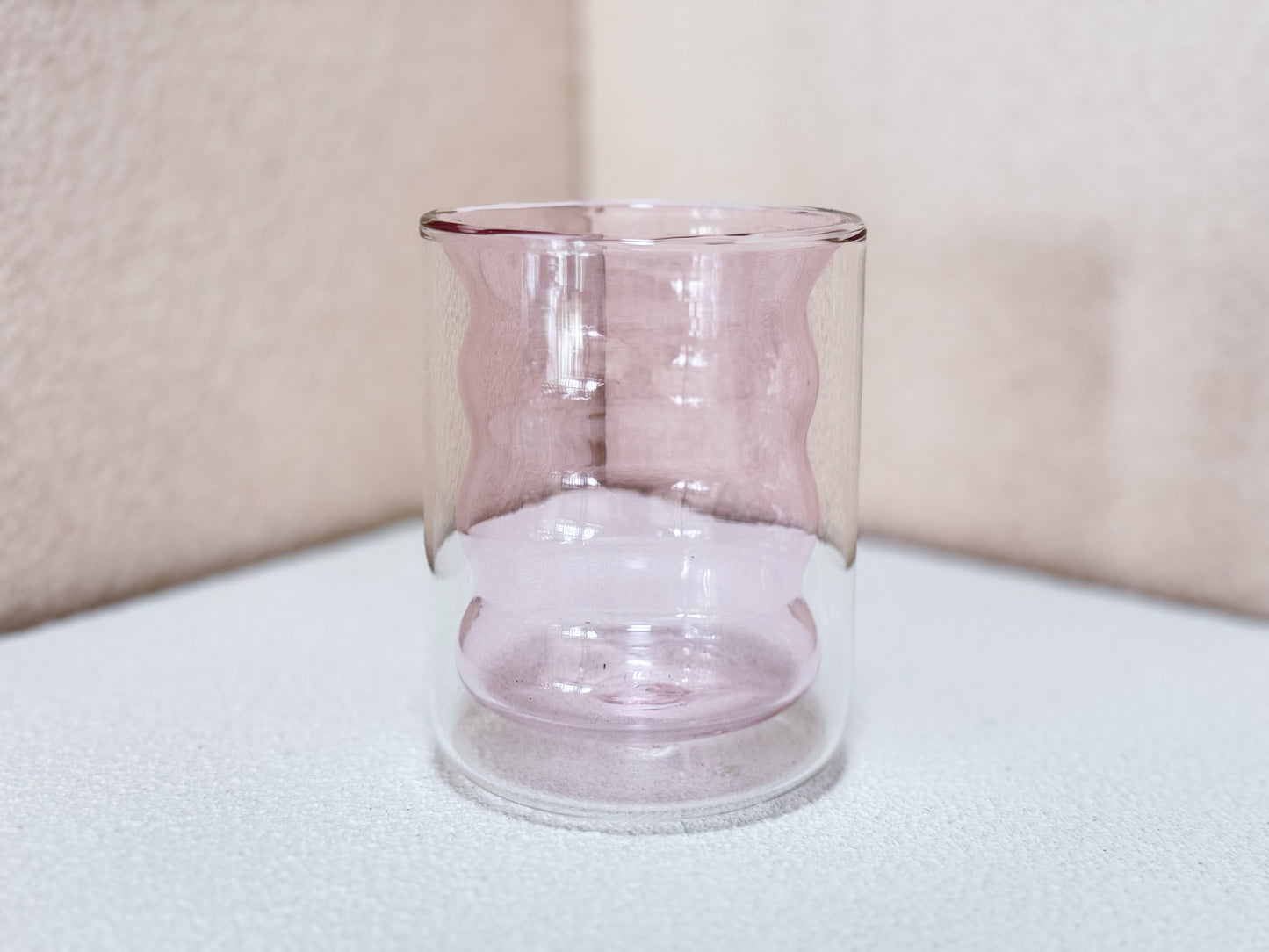 AzureWave Double Wall Glass Cup