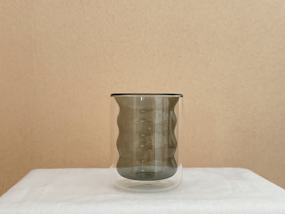 AzureWave Double Wall Glass Cup
