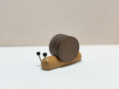 Whimsy Wooden Snail Coaster Set