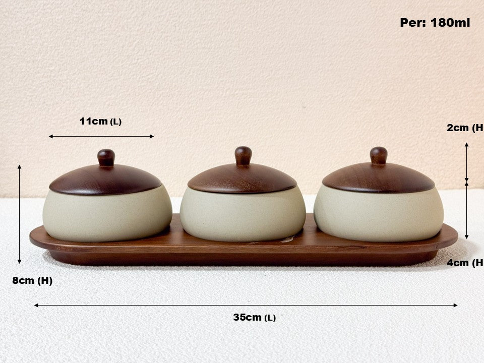 Trinity Clay Condiment Set