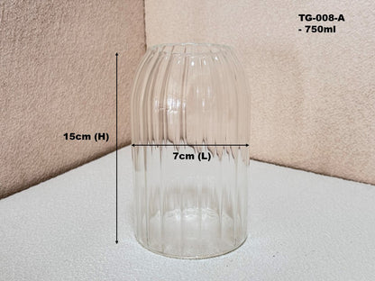 Undulating Design Glass