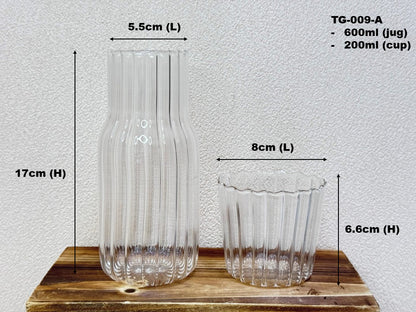 Ribbed Carafe Set
