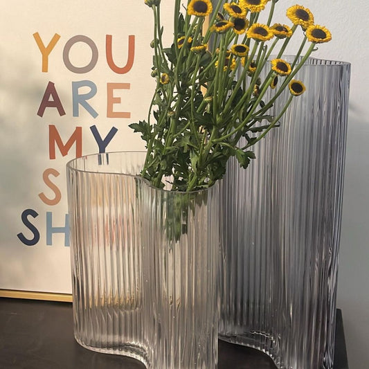 Fluted Glass Vases Collection